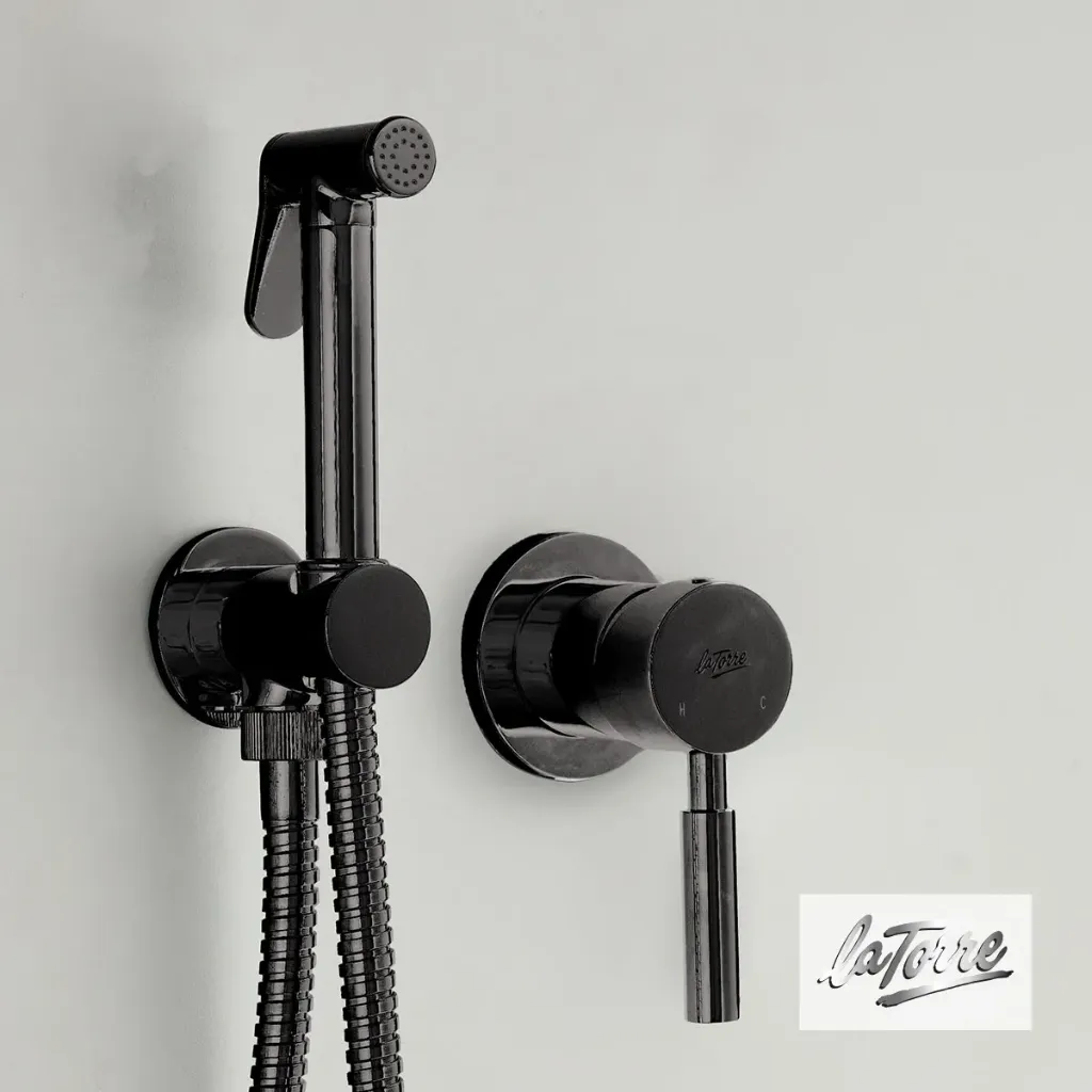 ΜΙΚΤΗΣ 1 ΕΞΟΔΟΥ FLUSH-MIX TECH LA TORRE BLACK BRUSHED