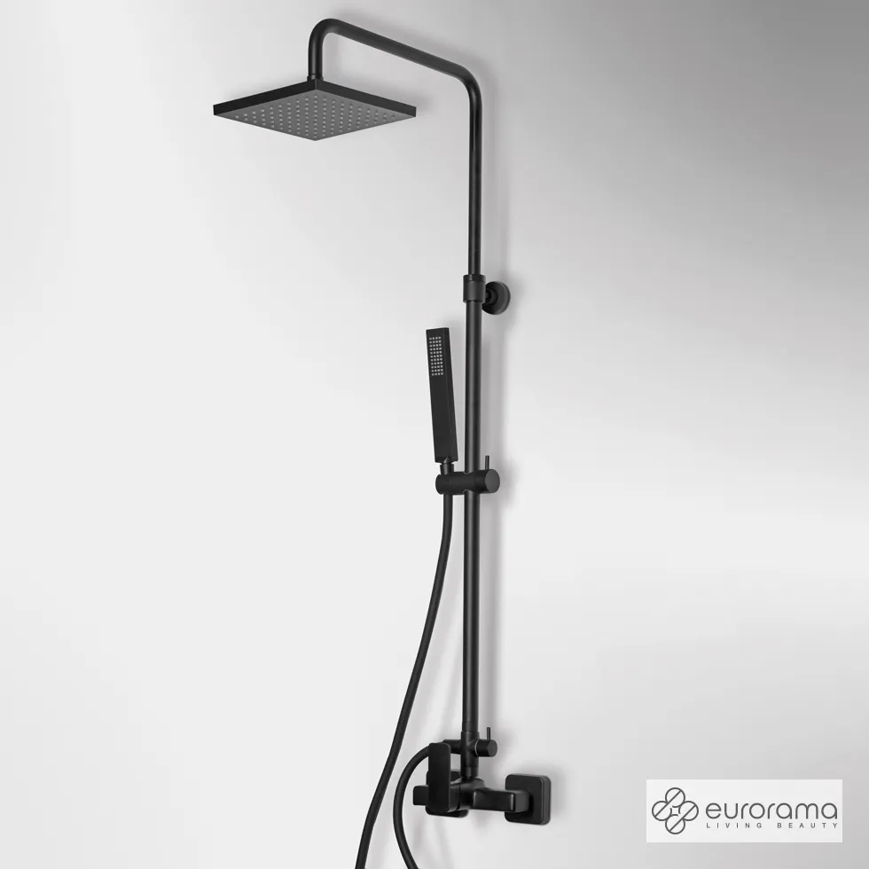 [202-144065-400] ΜΠΑΤ.ΝΤΟΥΖ+ΕΠΕΚΤ.ΚΟΛΩΝΑ+ΚΕΦΑΛΗ QUADRA BLACK MATT