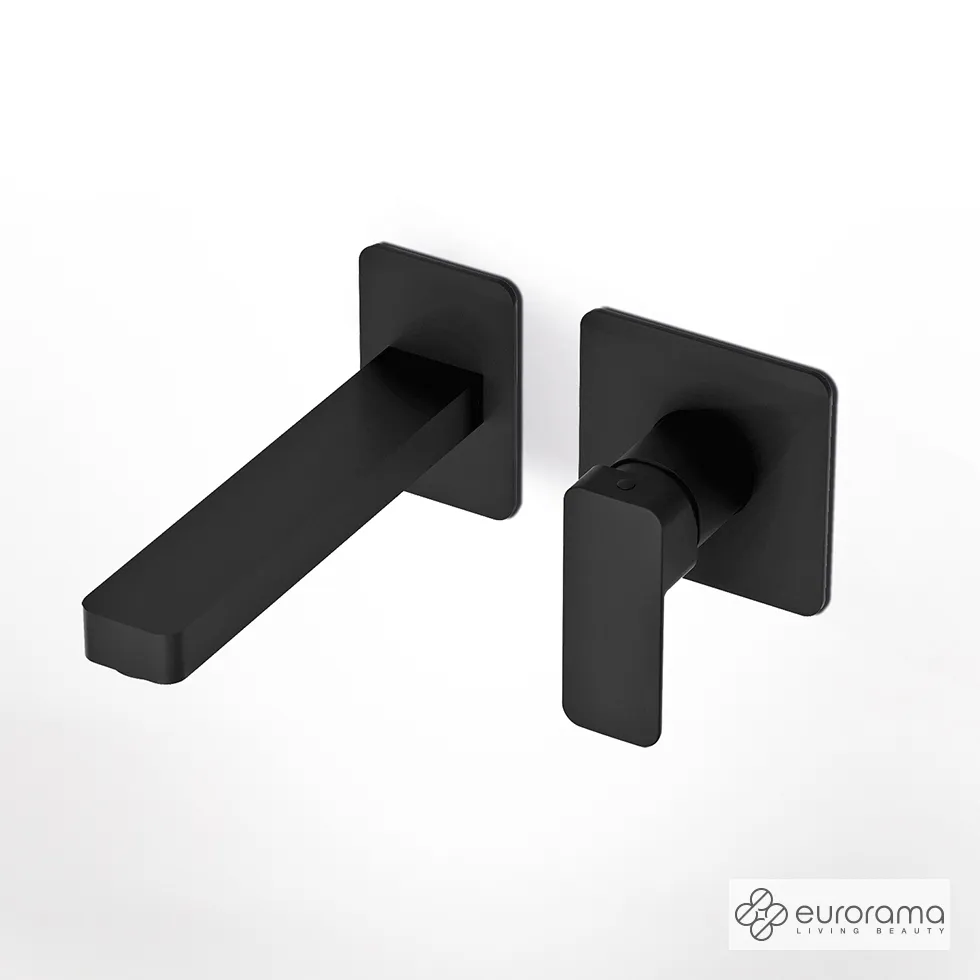 [202-144904-400] ΜΠΑΤΑΡΙΑ ΝΙΠΤΗΡΟΣ ΤΟΙΧΟΥ QUADRA EURORAMA BLACK MATT