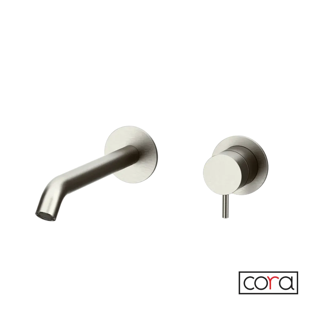 Μπαταρία Νιπτήρα Τοίχου cosmo Brushed Inox