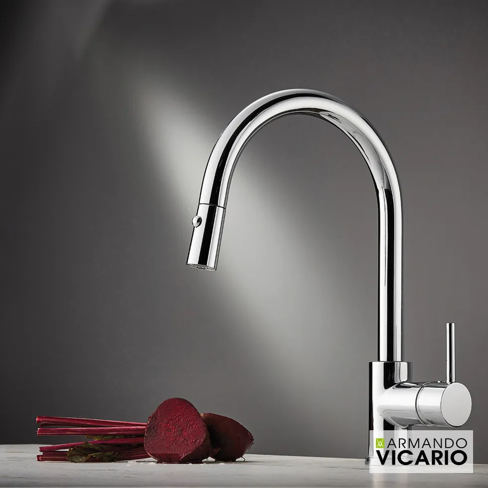 [214-18780-100] Μπαταρία Νεροχύτη Κουζίνας Fluo Chrome