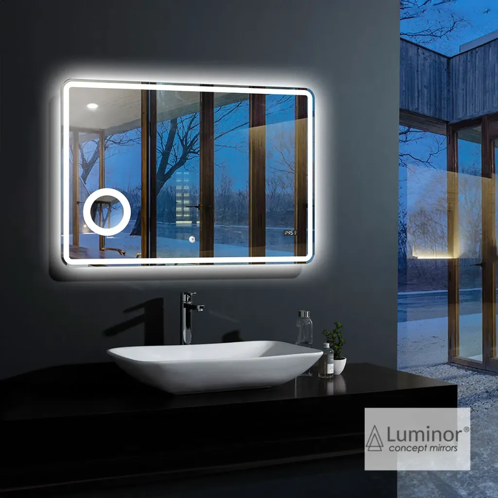 [308-CULM10080] Καθρέπτης Μπάνιου CULM 100x80 με σύνδεση Bluetooth για Μουσική Luminor