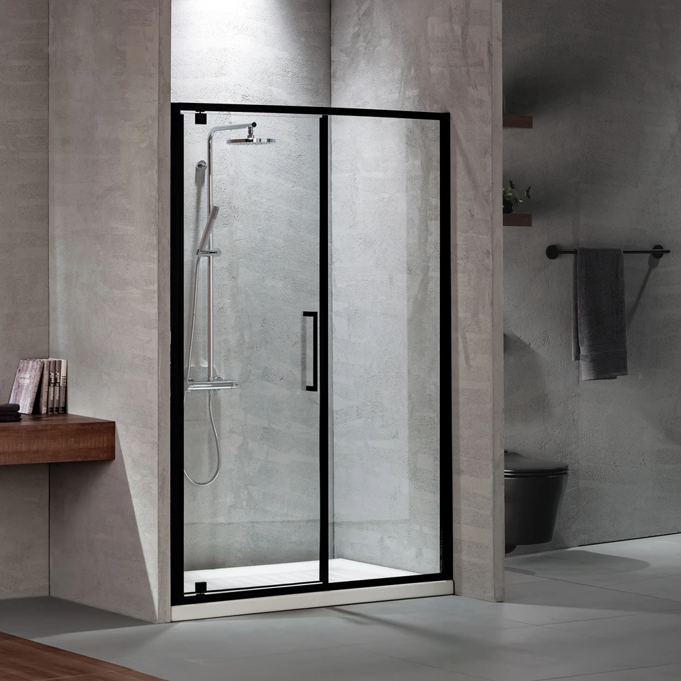 PIVOT+INFILL PRIMUS-PLUS 110 (107-111εκ) H.195 DEVON CLEAN-GLASS BLACK MATT