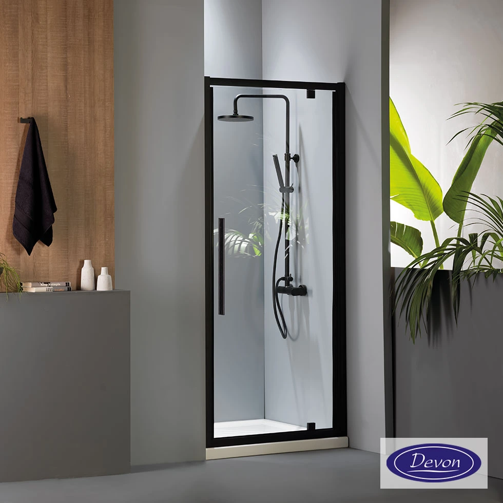 PIVOT 70  (67-71εκ) DEVON FLOW CLEAN-GLASS BLACK MATT