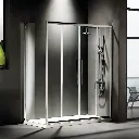 SLIDER 180  (177-181εκ) DEVON FLOW CLEAN-GLASS CHROME