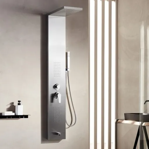 [53100Μ] Roma Inox Στήλη Ντους 4ων Εξόδων ματ