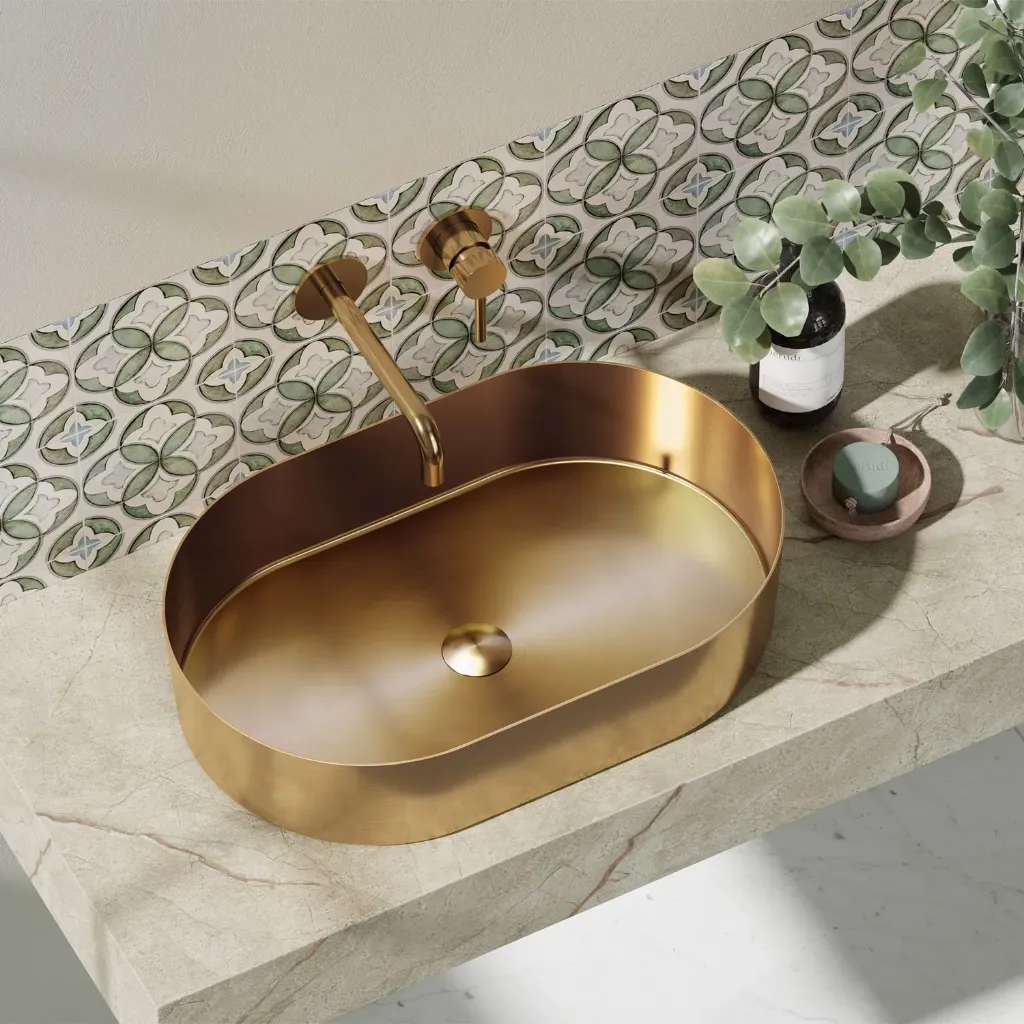 Jupiter Rose Gold 55X35X11.5 Νιπτήρας Inox PVD