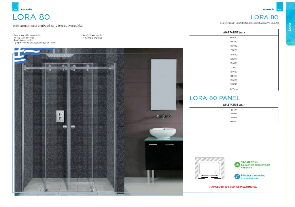 Lora 80 Καμπίνα 8μμ 200-202Χh200 securit